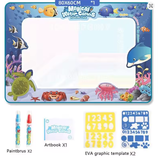 AquaDraw Max™ - Tapete de Desenho Mágico
